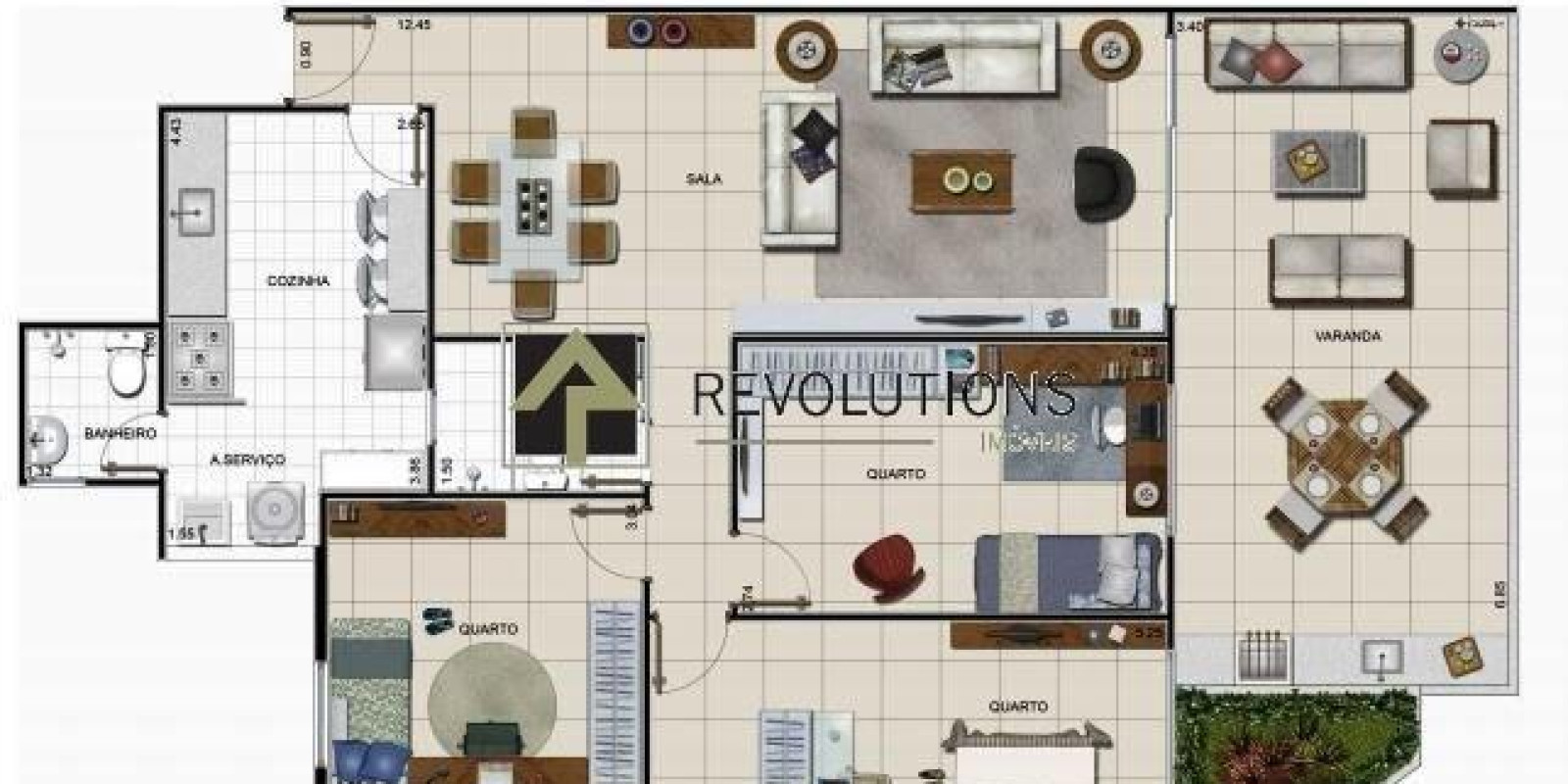 Apartamento 3 quartos Recreio dos Bandeirantes