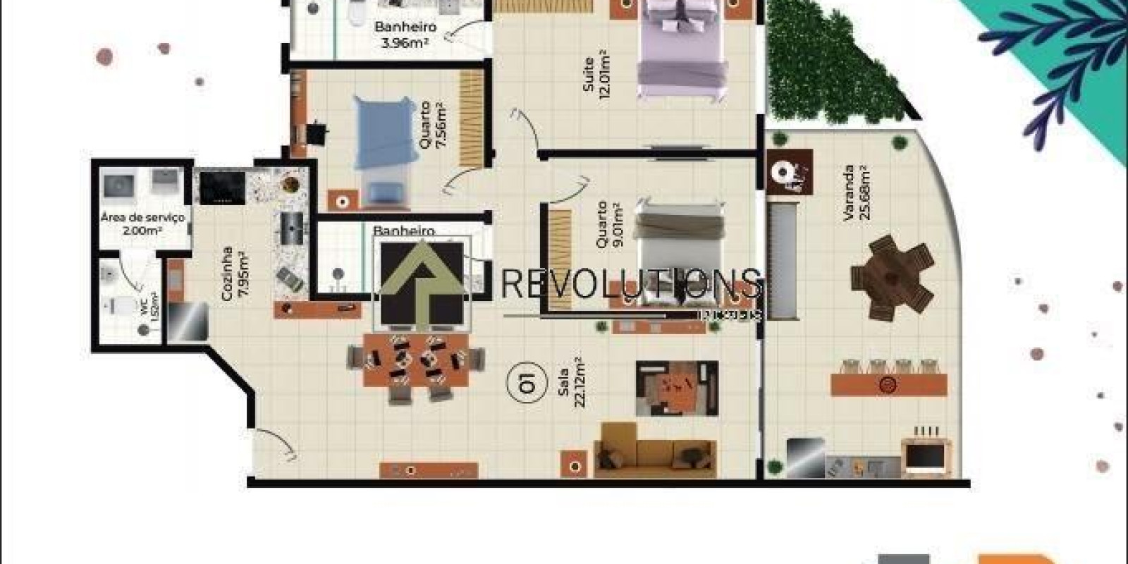 Apartamento 3 quartos Recreio dos Bandeirantes